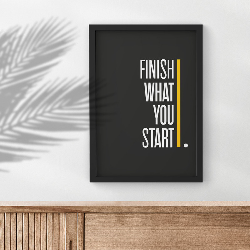 تابلو صبا مدل Finish what you start