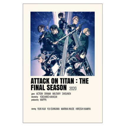 پوستر انیمه اتک ان تایتان Attack on titan کد 172